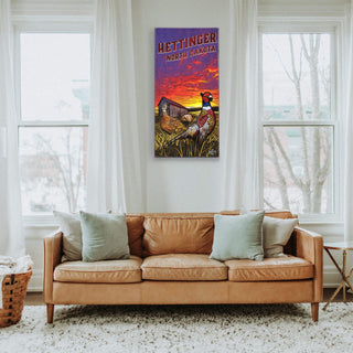 Pheasants at Sunset: Metal Box Art Metal Box Wall Art Ed Anderson