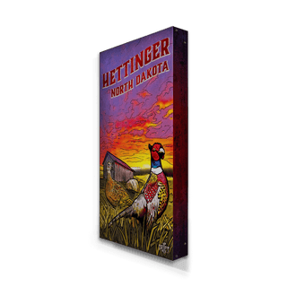 Pheasants at Sunset: Metal Box Art Metal Box Wall Art Ed Anderson