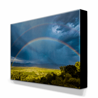 Double Rainbow - Metal Box Art Metal Box Wall Art Michael Underwood