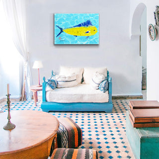 Solo Mahimahi - Metal Box Art Metal Box Wall Art FishAye Trading Company