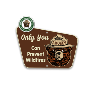 Smokey Bear Only You NFS - Aluminum Shaped Wall Art Shaped Wall Art Smokey Bear