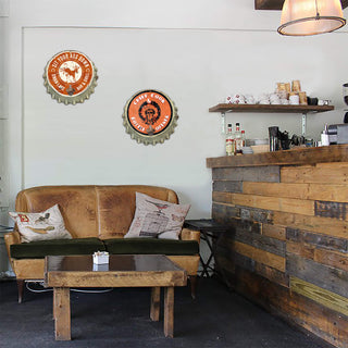 Sit Your Ass Down - Bottle Cap Wood Wall Art Shaped Wall Art Meissenburg Designs