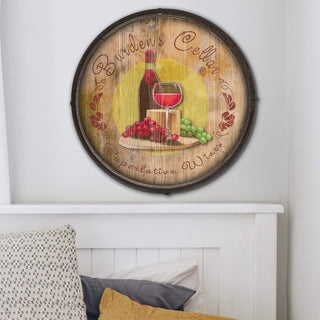 Superlative Wines - Barrel End Wall Art Barrel End Wall Art Meissenburg Designs