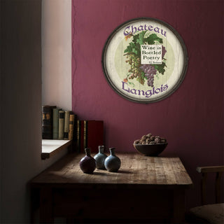 Wine is Bottled Poetry: Personalized - Barrel End Wall Art Barrel End Wall Art Meissenburg Designs