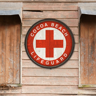Lifeguard Sign - Barrel End Wall Art Barrel End Wall Art Meissenburg Designs