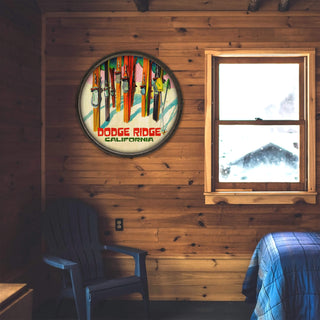 Sun, Snow, Slopes - Barrel End Wall Art Barrel End Wall Art Meissenburg Designs
