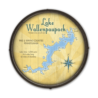 [Van Gorders] Lake Wallenpaupack - Barrel End Wall Art Barrel End Wall Art Meissenburg Designs