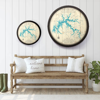 Dale Hollow Lake, Tennessee on a Barrel End Barrel End Wall Art Lake Art