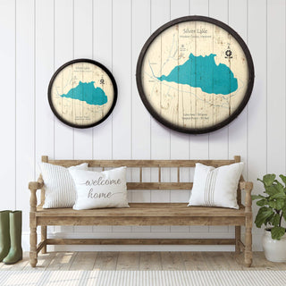 Silver Lake, Vermont on a Barrel End Barrel End Wall Art Lake Art
