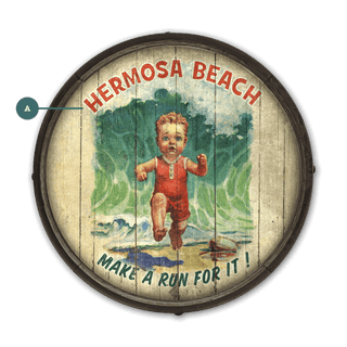 Make a Run For It! - Barrel End Wall Art Barrel End Wall Art Meissenburg Designs