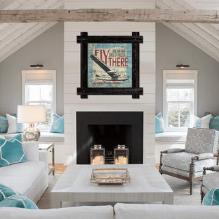 Fly There - Framed Textured Brick Wall Art Brick Ghost Wall Art Marty Mummert Studio