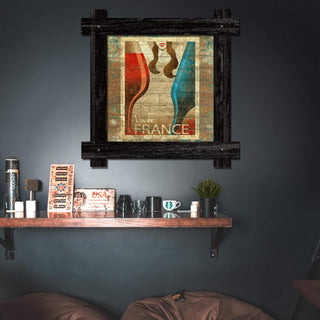 Vin de France - Framed Wall Art Brick Ghost Wall Art Anderson Design Group