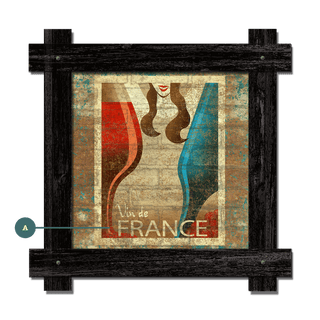 Vin de France - Framed Wall Art Brick Ghost Wall Art Anderson Design Group
