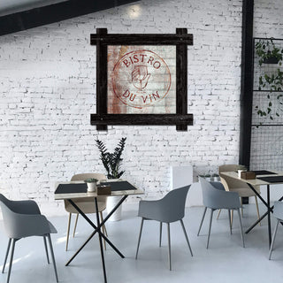 Bistro du Vin - Framed Wall Art Brick Ghost Wall Art Meissenburg Designs