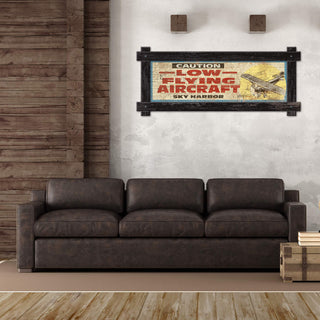 Low Flying Aircraft - Framed Wall Art Brick Ghost Wall Art Meissenburg Designs