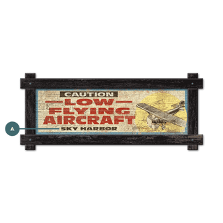 Low Flying Aircraft - Framed Wall Art Brick Ghost Wall Art Meissenburg Designs