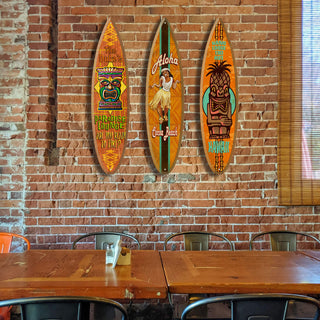 Aloha Hula Girl - Surfboard Wall Art Surfboard Wall Art Meissenburg Designs