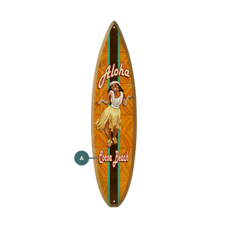 Aloha Hula Girl - Surfboard Wall Art Surfboard Wall Art Meissenburg Designs