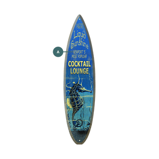 Seahorse Cocktail Lounge - Surfboard Wall Art Surfboard Wall Art Meissenburg Designs