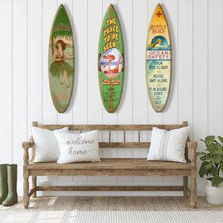 The Place to Be Seen - Surfboard Wall Art Surfboard Wall Art Meissenburg Designs
