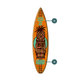 Tiki Hut - Surfboard Wall Art Surfboard Wall Art Anderson Design Group