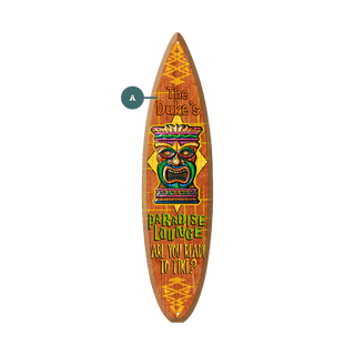 Paradise Lounge Tiki - Surfboard Wall Art Surfboard Wall Art Meissenburg Designs