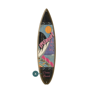 Splendid Flamingos! - Surfboard Wall Art Surfboard Wall Art Meissenburg Designs