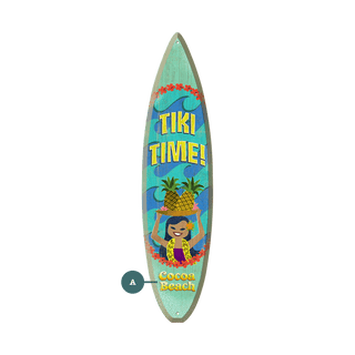 Tiki Time! - Surfboard Wall Art Surfboard Wall Art Meissenburg Designs