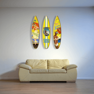 Tanned Beach Babe - Surfboard Wall Art Surfboard Wall Art Meissenburg Designs