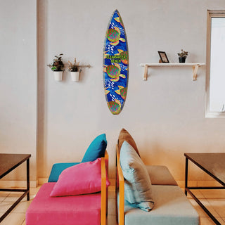 Psychedelic Sea Turtles - Surfboard Wall Art Surfboard Wall Art Meissenburg Designs