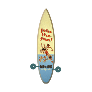 Join the Fun! - Surfboard Wall Art Surfboard Wall Art Curtis Publishing