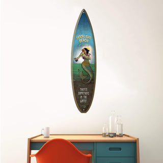 Mermaid Mystique at Moonlight - Surfboard Wall Art Surfboard Wall Art Meissenburg Designs
