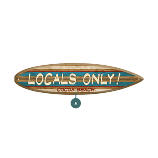 Locals Only - Surfboard Wall Art Surfboard Wall Art Meissenburg Designs