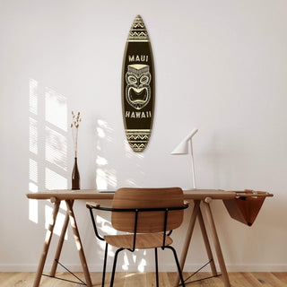 Tiki Mask - Surfboard Wall Art
