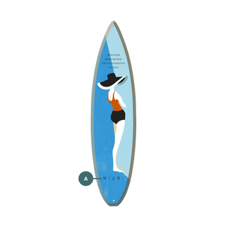 Seaside Serenity - Surfboard Wall Art Surfboard Wall Art Meissenburg Designs