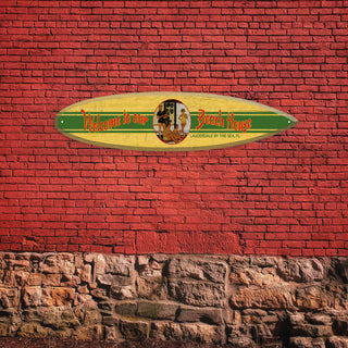 Beach House Welcome- Surfboard Wall Art Surfboard Wall Art Meissenburg Designs