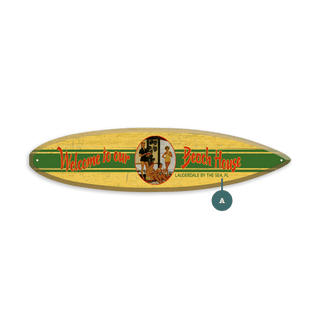 Beach House Welcome- Surfboard Wall Art Surfboard Wall Art Meissenburg Designs