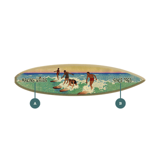Riding the Waves: Surf Edition - Surfboard Wall Art Surfboard Wall Art Meissenburg Designs