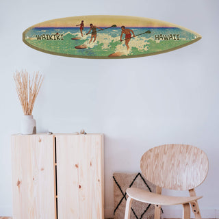 Riding the Waves: Paddle Edition - Surfboard Wall Art Surfboard Wall Art Meissenburg Designs
