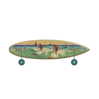 Riding the Waves: Paddle Edition - Surfboard Wall Art Surfboard Wall Art Meissenburg Designs