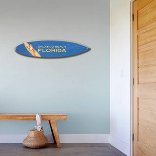 Unlimited Surf Girl on Surfboard - Surfboard Wall Art Surfboard Wall Art Meissenburg Designs