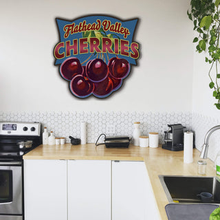 Garden Cutouts: Cherries - Decorative Plaque Shaped Wall Art Meissenburg Designs