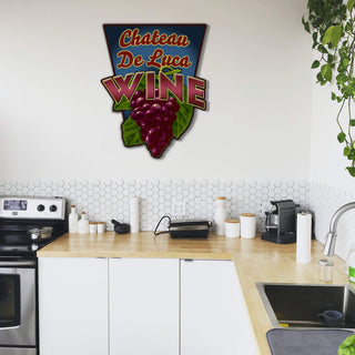 Garden Cutouts: Grapes - Decorative Plaque Shaped Wall Art Meissenburg Designs