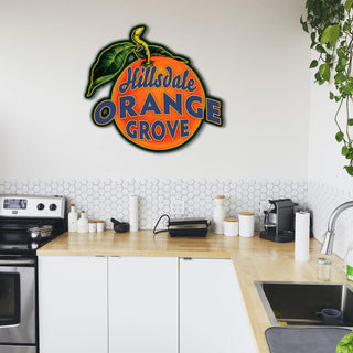 Garden Cutouts: Orange Grove - Decorative Plaque Shaped Wall Art Meissenburg Designs