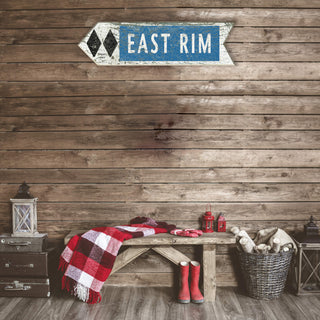 Ski Run Difficulty Arrow: Double Black - Wood Wall Decor Shaped Wall Art Meissenburg Designs