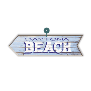 Beach Arrows: Personalized - Wood Wall Decor Shaped Wall Art Marty Mummert Studio Wood 36" x 10" Left