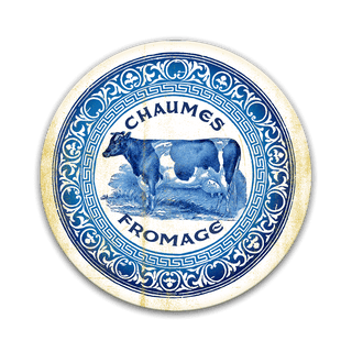 Chaumes Fromage Cheese Label Shaped Wall Art Meissenburg Designs