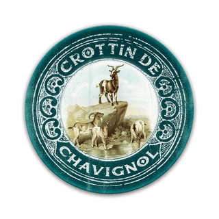 Crottin De Chavignol Cheese Label Shaped Wall Art Meissenburg Designs