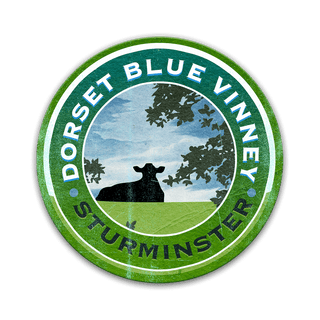 Dorset Blue Vinney Sturminster Cheese Label Shaped Wall Art Meissenburg Designs