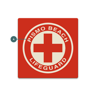 Lifeguard Sign: Personalized - Souvenirs & Gifts Souvenirs & Gifts Meissenburg Designs